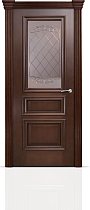 Дверь Мильяна модель Бристоль Сити цвет Итальянский орех стекло Арианда бронзовое