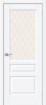 Дверь Браво модель Неоклассик-35 цвет White Silk/White Сrystal