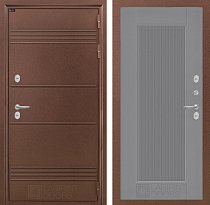 LABIRINT Входная металлическая дверь с терморазрывом Термо Лайт панель №30 цвет серый софт