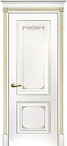Дверь Текона Смальта модель Деко-14 цвет RAL 9003 патина золото