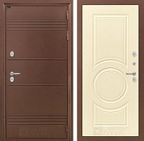 LABIRINT Входная металлическая дверь с терморазрывом Термо Лайт панель №23 цвет шампань софт