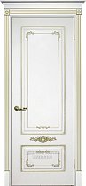 Дверь Текона Смальта модель Деко-09 цвет RAL 9003 патина золото