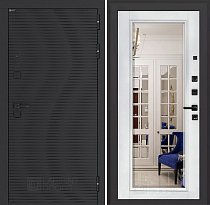 LABIRINT Входная металлическая дверь Вулкано панель Зеркало Фацет цвет белый софт