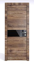 Линия Дверей Шумоизоляционная дверь 42 Дб модель 609 цвет Лофт тёмный стекло лакобель черный