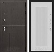 LABIRINT Входная металлическая дверь URBAN панель №30 белый софт