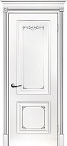 Дверь Текона Смальта модель Деко-14 цвет RAL 9003 патина серебро