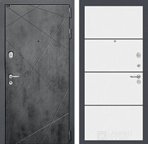 LABIRINT Входная металлическая дверь Лофт панель №25 цвет белый софт