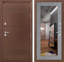LABIRINT Входная металлическая дверь с терморазрывом Термо Лайт панель №18 цвет бетон светлый