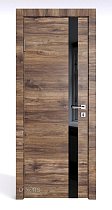 Линия Дверей Шумоизоляционная дверь 42 Дб модель 607 цвет Лофт тёмный стекло лакобель черный