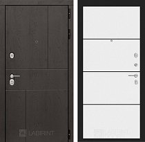 LABIRINT Входная металлическая дверь URBAN панель №25 белый софт