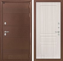 LABIRINT Входная металлическая дверь с терморазрывом Термо Лайт панель №3 цвет сандал белый