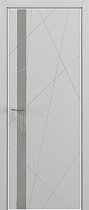 ZaDoor ART-LITE модель Chaos ALU эмаль цвет RAL7047 стекло matelac silver grey