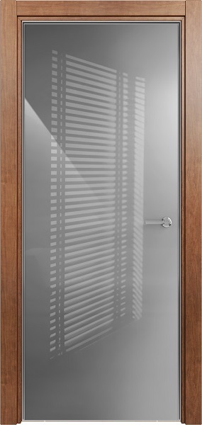 Дверь Status Favorite модель 704 Анегри стекло лакобель серый