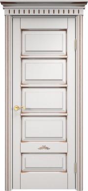 Дверь Массив Ольхи модель Ол44 цвет Эмаль белая
