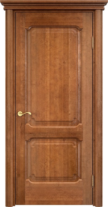 Дверь Массив Ольхи модель Ол7.2 цвет Орех 10%