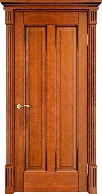 Дверь Массив Ольхи модель Ол102 цвет Медовый+патина орех