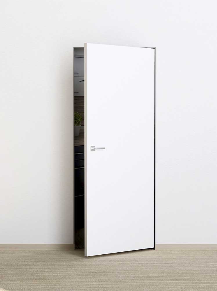 КД Дверь INVISIBLE WHITE 2000 мм кромка под покраску c 4-x сторон прямого открывания