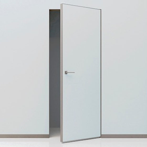 Дверь Profilo Porte INVISIBLE модель РX-0 кромка AL мат. c 4-x сторон