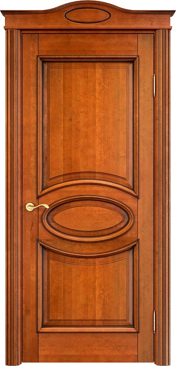 Дверь Массив Ольхи модель Ол26 цвет Медовый+патина орех