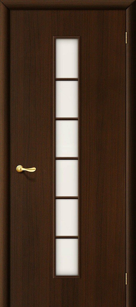 Дверь Браво модель 2С цвет Венге (Л-13) стекло Сатинато белое