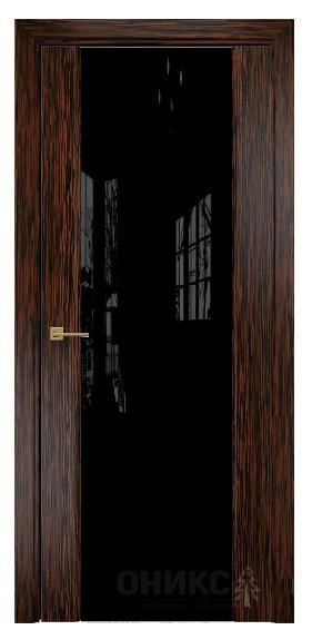 Дверь Оникс модель Престиж цвет Эбен триплекс чёрный