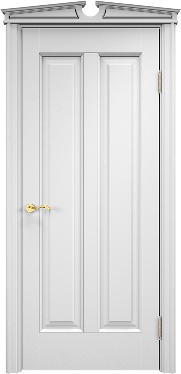 Дверь Массив Ольхи модель Ол102 цвет Эмаль белая