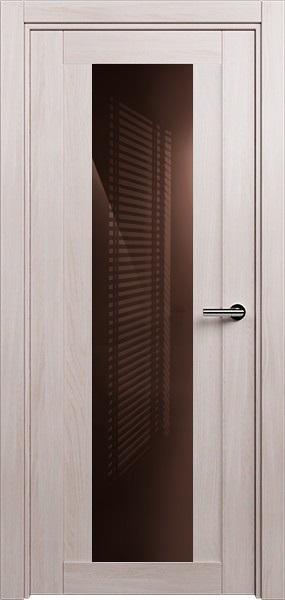 Дверь Status Estetica модель 823 Ясень стекло лакобель коричневый