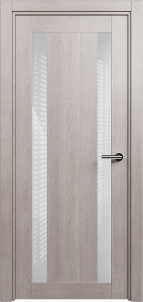 Дверь Status Estetica модель 822 Дуб серый стекло лакобель белый