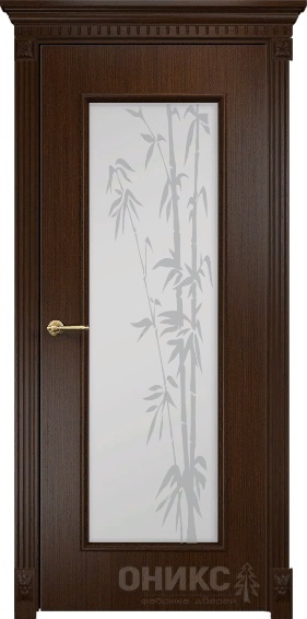 Дверь Оникс модель Турин цвет Венге сатинат пескоструй Рис. 5