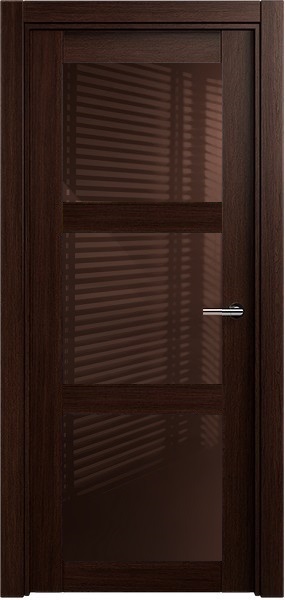 Дверь Status Estetica модель 833 Орех стекло лакобель коричневый