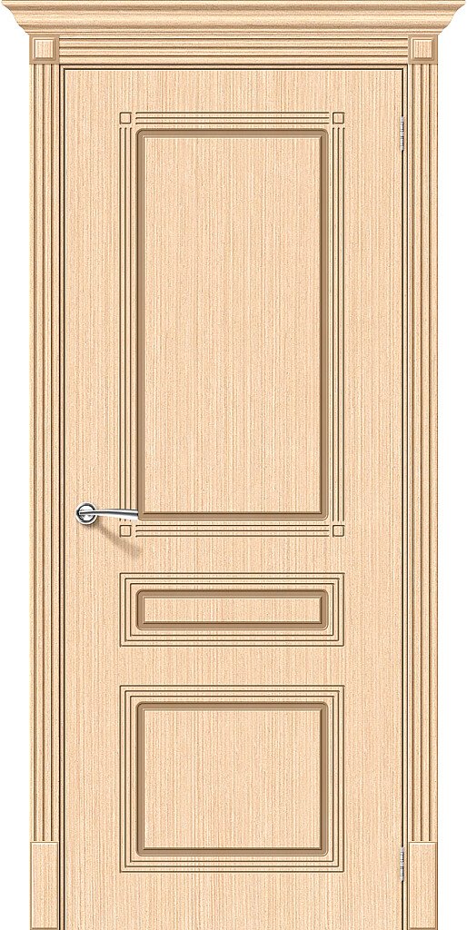 Дверь Браво модель Стиль цвет Белый дуб (Ф-22)