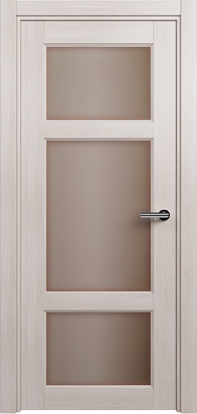 Дверь Status Classic модель 542 Ясень стекло Сатинато бронза