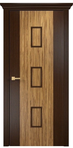 Дверь Оникс модель Комби цвет Венге/Зебрано