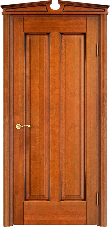 Дверь Массив Ольхи модель Ол102 цвет Медовый+патина орех