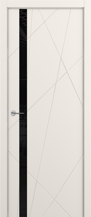ZaDoor ART-LITE модель Chaos эмаль цвет жемчужно-перламутровый стекло lacobel black