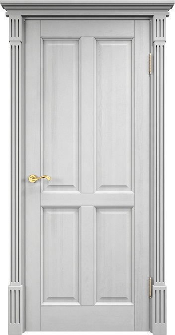 Дверь Массив Сосны модель 15ш цвет Белый воск