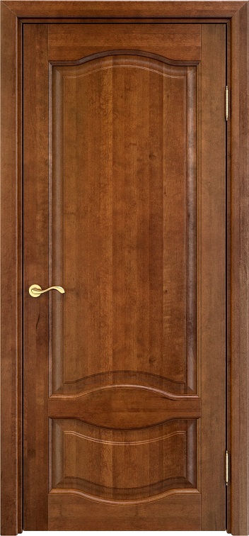 Дверь Массив Ольхи модель Ол33 цвет Коньяк