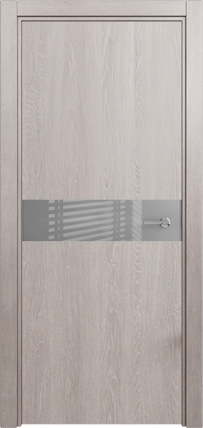 Дверь Status Favorite модель 702 Дуб серый стекло лакобель серый