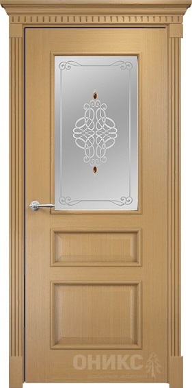 Дверь Оникс модель Версаль цвет Анегри сатинат фьюзинг Ажур