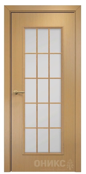 Дверь Оникс модель Турин с решёткой цвет Анегри сатинат