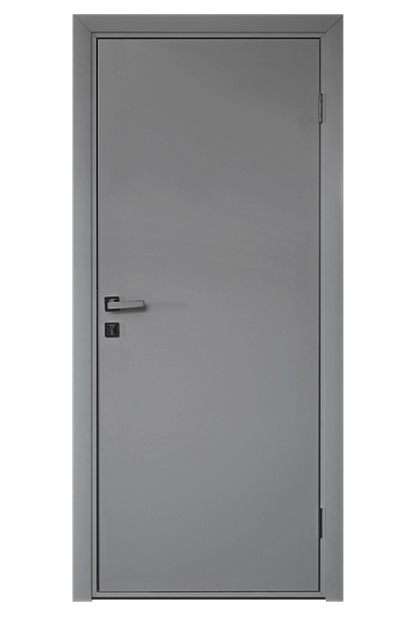 EtaDoor Дверь влагостойкая гладкая цвет RAL7035