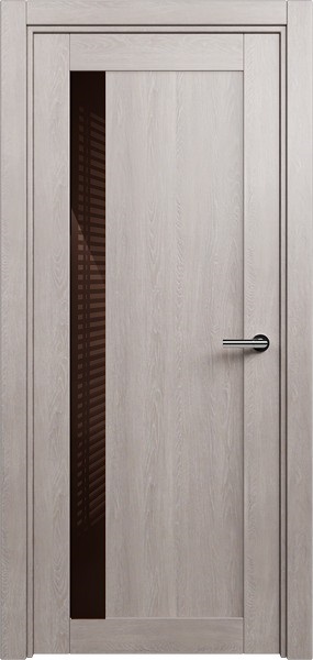 Дверь Status Estetica модель 821 Дуб серый стекло лакобель коричневый