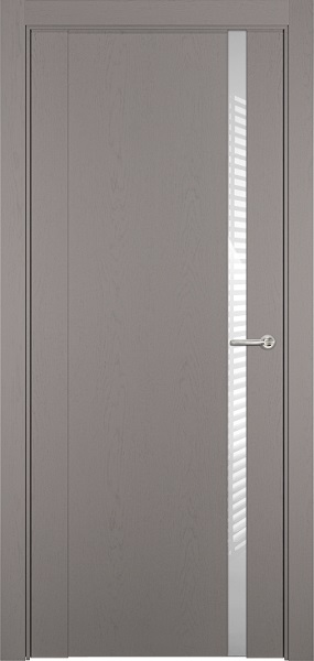 Дверь Status Futura модель 321 Грей стекло лакобель белый