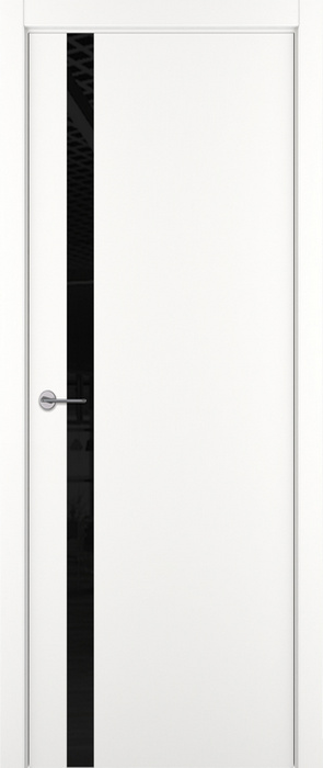 ZaDoor ART-LITE модель A2 эмаль цвет белый стекло lacobel black