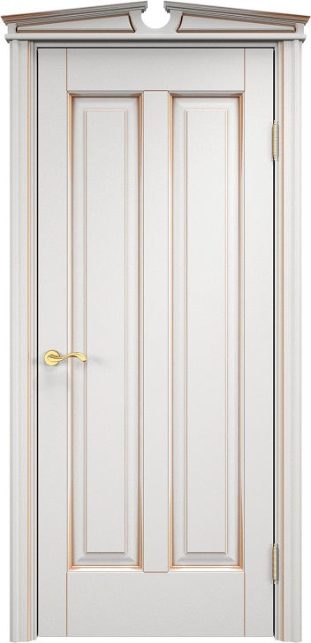 Дверь Массив Ольхи модель Ол102 цвет Грунт+патина золото