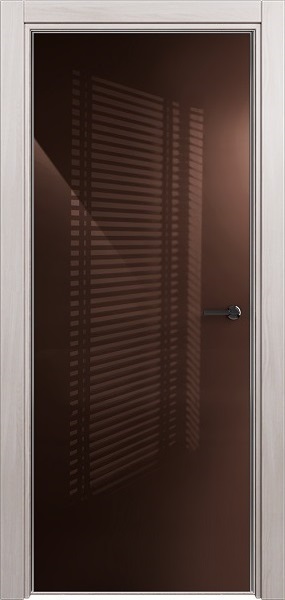 Дверь Status Favorite модель 704 Ясень стекло лакобель коричневый
