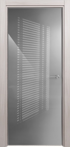 Дверь Status Favorite модель 704 Ясень стекло лакобель серый