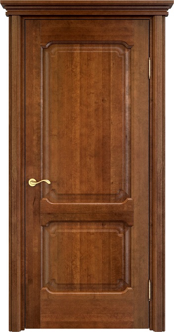 Дверь Массив Ольхи модель Ол7.2 цвет Коньяк