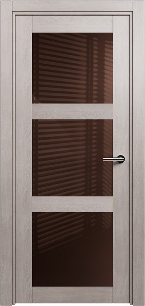 Дверь Status Estetica модель 833 Дуб серый стекло лакобель коричневый