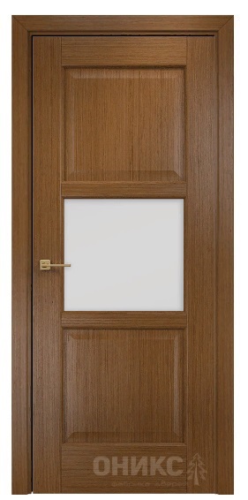 Дверь Оникс модель Квадро объемная филёнка цвет Орех сатинат